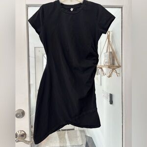 Asymmetrical Black Dress‎